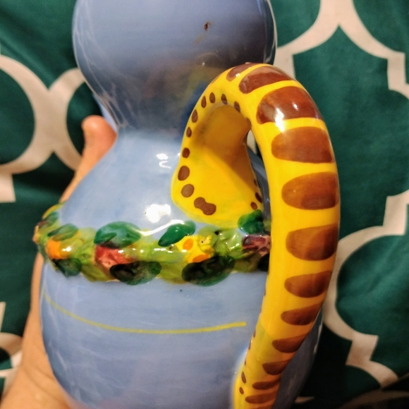 Vintage Bitossi Italy Terracotta Della Robbia Ewer & Cup - Picture 3 of 6